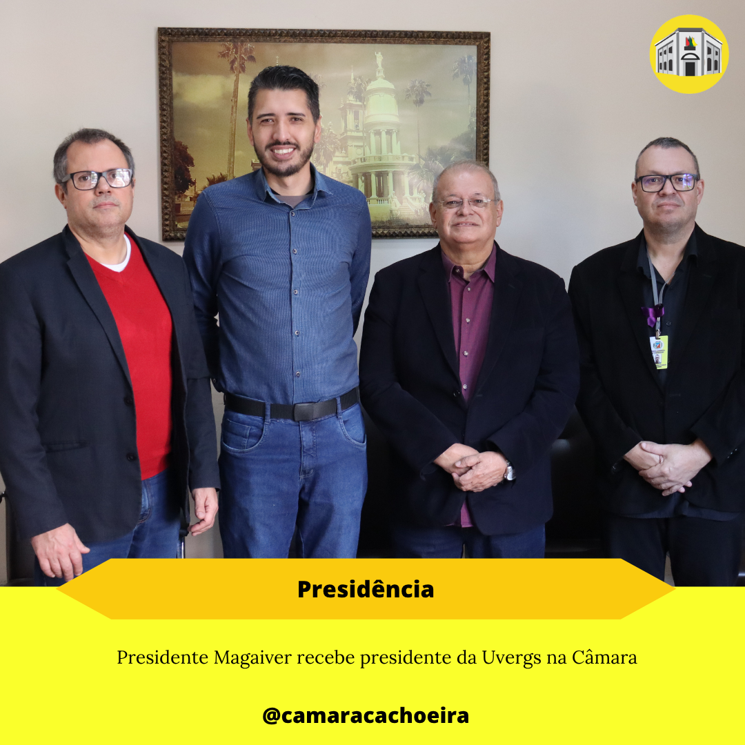 Presidente Magaiver recebe presidente da Uvergs na Câmara