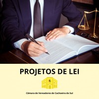 Projetos de Lei Ordinária ingressam na Câmara