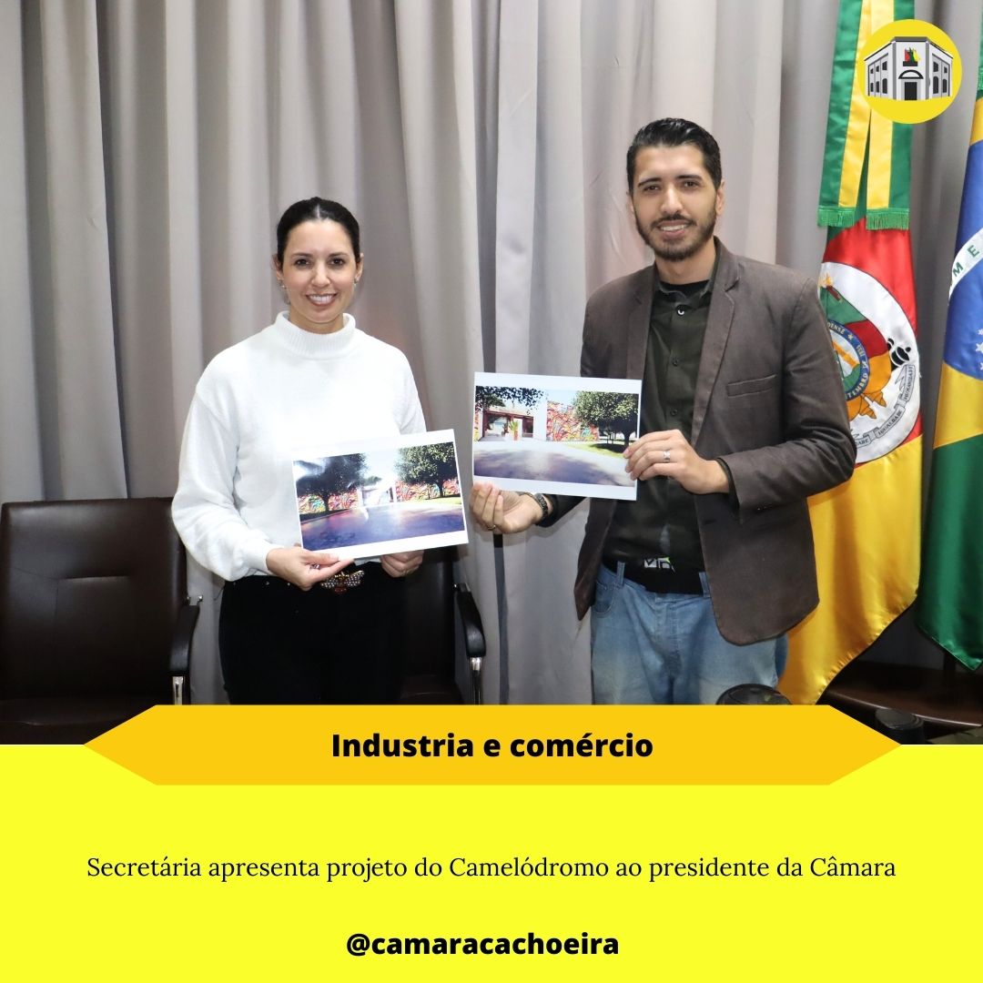 Secretária apresenta projeto do Camelódromo ao presidente da Câmara