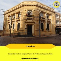 Sessão Solene homenageia 70 anos da Afubra nesta quinta-feira 