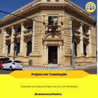 Tramitam na Câmara Projeto de Lei e de Resolução